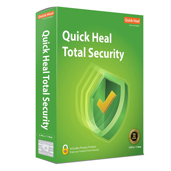 Quick Heal Total Security Latest Version - 1 PC, 1 Year (DVD)